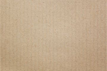 Cardboard corrugated texture, Brown paper texture striped background.