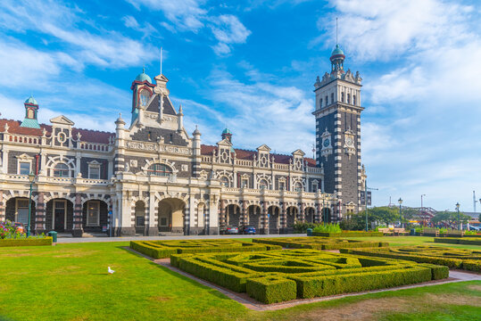 Railway station in Dunedin, New Zealand