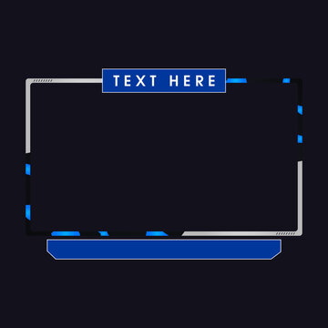 Stream face cam overlay stripes style - VECTOR