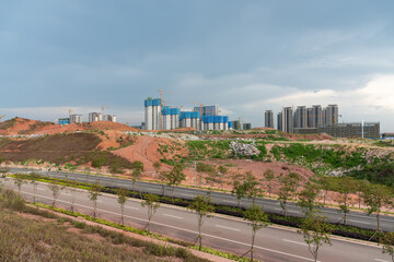 Urban development and construction real estate in China