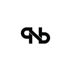 pnb letter original monogram logo design
