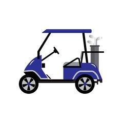 Golf cart or golf car icon vector illustration