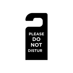 Please do not disturb hotel sign icon