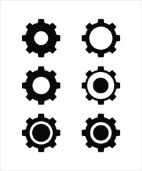cogwheel icon set,vector best flat icon.
