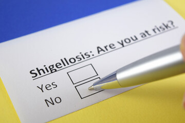 Fototapeta premium Questionnaire about health problems