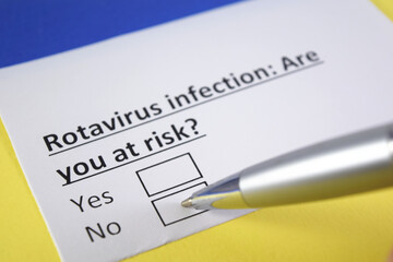 Obraz premium Questionnaire about health problems