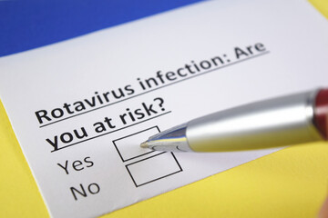 Fototapeta premium Questionnaire about health problems