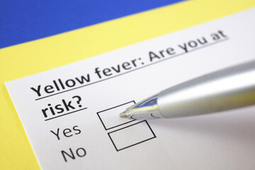 Fototapeta premium Questionnaire about health problems
