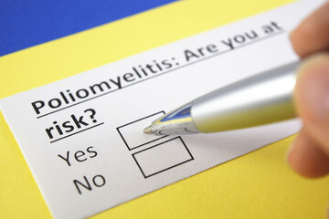 Obraz premium Questionnaire about health problems