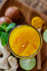 A glass of Jamu 