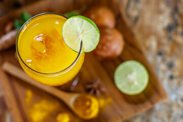 A glass of Jamu 