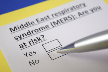 Obraz premium Questionnaire about health problems
