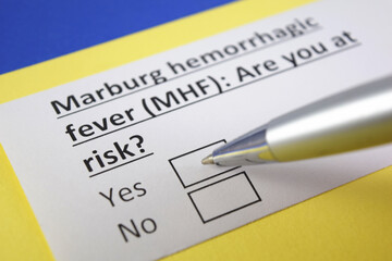 Fototapeta premium Questionnaire about health problems