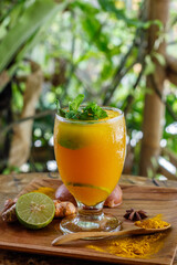 A glass of Jamu 