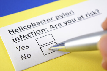 Obraz premium Questionnaire about health problems