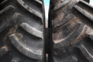 tire track closeup