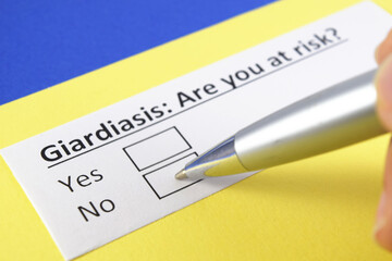 Obraz premium Questionnaire about health problems