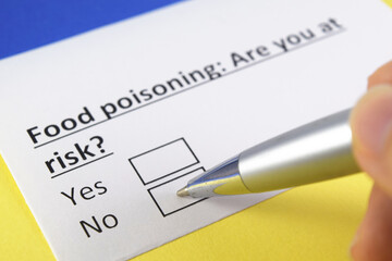 Fototapeta premium Questionnaire about health problems