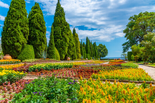 Botanical garden of Balchik palace in Bulgaria