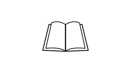 Book  icon isolated on white background