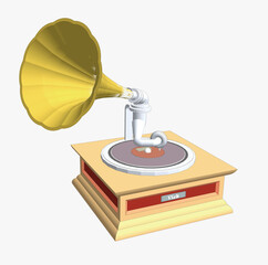 phonograph vector
