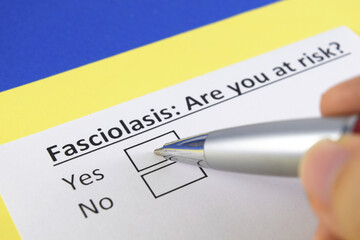 Obraz premium Questionnaire about health problems