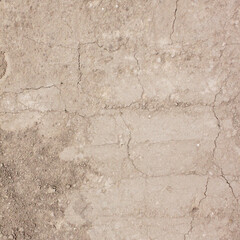 construction sand pressed brown sand on the construction site