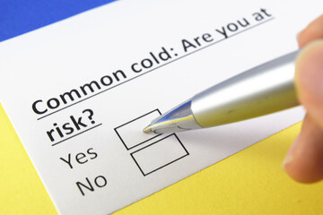 Fototapeta premium Questionnaire about health problems