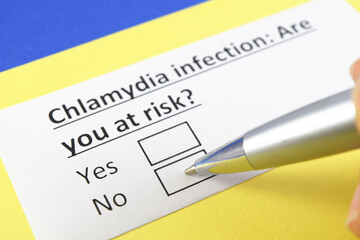 Obraz premium Questionnaire about health problems