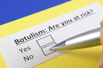 Fototapeta premium Questionnaire about health problems
