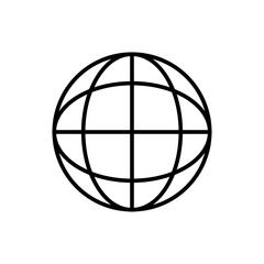 Globe line icon