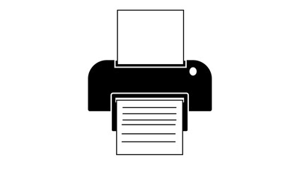 Printer  icons set. Illustration isolated for graphic and web design