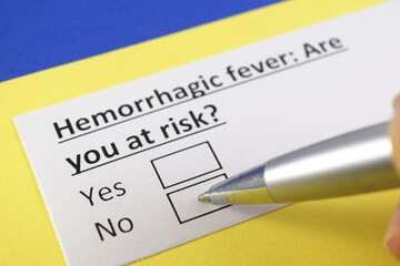 Fototapeta premium Questionnaire about health problems