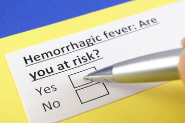 Obraz premium Questionnaire about health problems