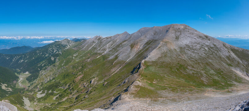Koncheto ridge at Pirin national park in Bulgaria