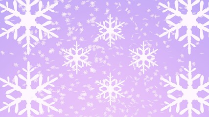 冬に姿を見せる雪の命、３Dレンダリング