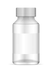 Glass medical bottle