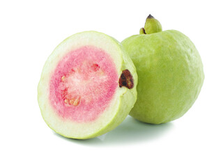 fresh guava isolated on white background