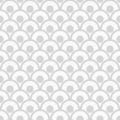 Fototapeta na wymiar Seamless sushi geometric pattern with circles