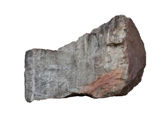 real big stone granite isolated on white