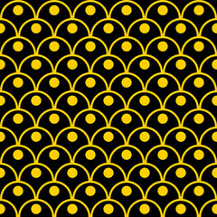 Black pattern for textile