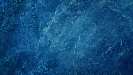 Fototapeta beautiful abstract grunge decorative dark navy blue stone wall texture. rough indigo blue marble background. obraz