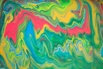Vivid fluid art colorful background.