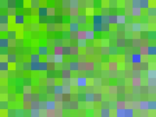 geometric square pixel pattern abstract background in green blue pink