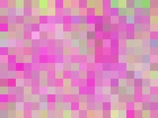 geometric square pixel pattern abstract background in pink blue green