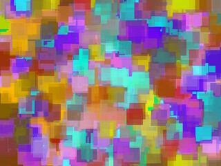 geometric square pattern abstract background in pink blue purple brown