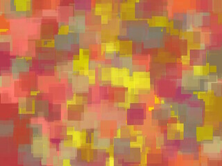 geometric square pattern abstract background in pink brown yellow