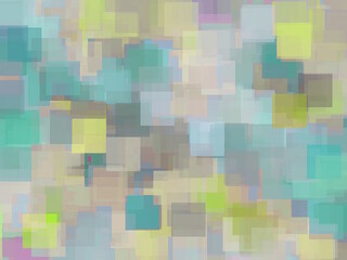 geometric square pattern abstract background in yellow and green