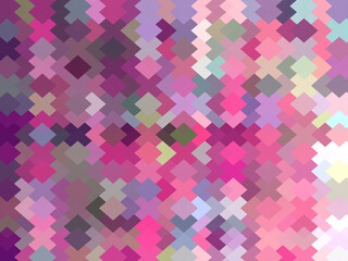 geometric square pixel pattern abstract in pink and purple