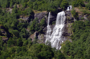 Beautiful Norwegian countryside .Flam, Norway, Scandinavia